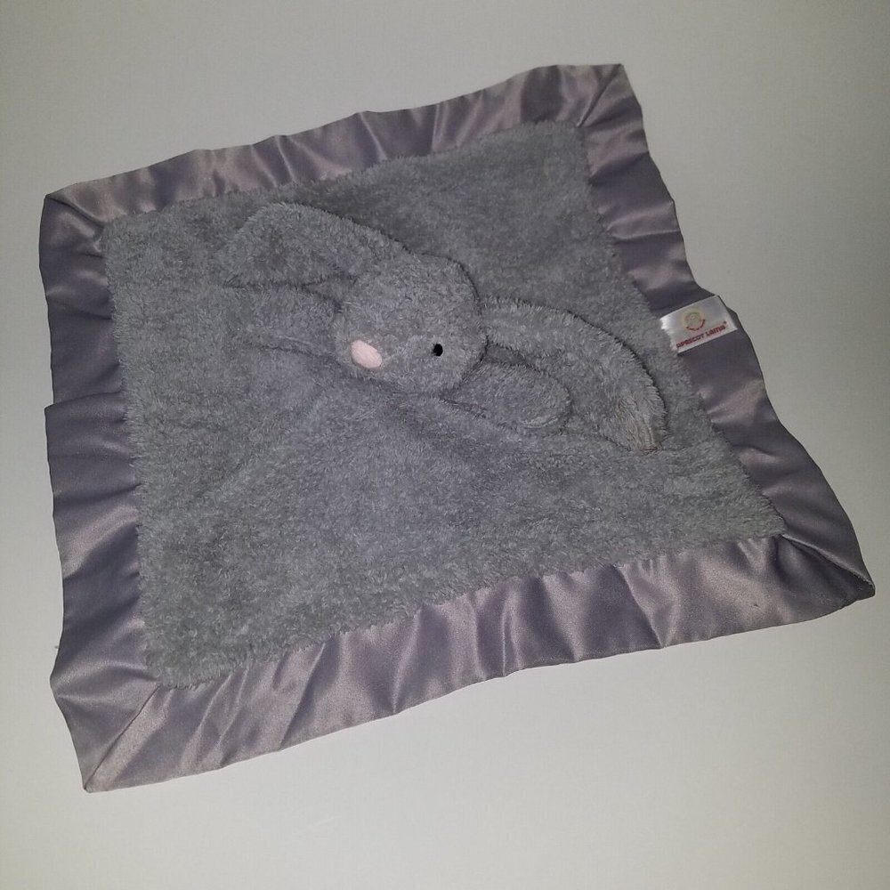 Apricot Lamb Gray Bunny Rabbit Lovey Plush Stuffed Baby Toy Pink Nose SOFT